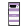 プレミアムスクエアケース with Pixelsnap［ Big Border - Purple ］