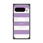 プレミアムスクエアケース with Pixelsnap［ Big Border - Purple ］