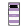 プレミアムスクエアケース with Pixelsnap［ Big Border - Purple ］