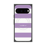 プレミアムスクエアケース with Pixelsnap［ Big Border - Purple ］
