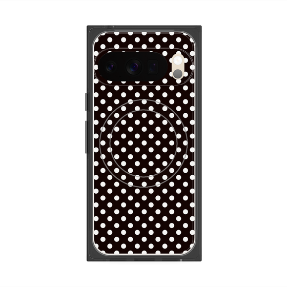 プレミアムスクエアケース with Pixelsnap［ Small Dot - Black ］