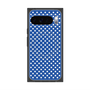 プレミアムスクエアケース with Pixelsnap［ Small Dot - Blue ］