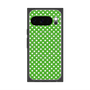プレミアムスクエアケース with Pixelsnap［ Small Dot - Green ］