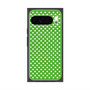 プレミアムスクエアケース with Pixelsnap［ Small Dot - Green ］