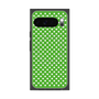 プレミアムスクエアケース with Pixelsnap［ Small Dot - Green ］