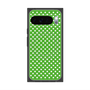 プレミアムスクエアケース with Pixelsnap［ Small Dot - Green ］