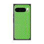 プレミアムスクエアケース with Pixelsnap［ Small Dot - Green ］