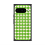 プレミアムスクエアケース with Pixelsnap［ Big Dot - Green ］