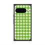プレミアムスクエアケース with Pixelsnap［ Big Dot - Green ］