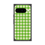 プレミアムスクエアケース with Pixelsnap［ Big Dot - Green ］