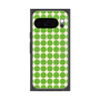 プレミアムスクエアケース with Pixelsnap［ Big Dot - Green ］