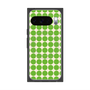 プレミアムスクエアケース with Pixelsnap［ Big Dot - Green ］