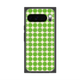 プレミアムスクエアケース with Pixelsnap［ Big Dot - Green ］