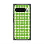 プレミアムスクエアケース with Pixelsnap［ Big Dot - Green ］