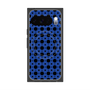 プレミアムスクエアケース with Pixelsnap［ Shower Dot - Blue ］