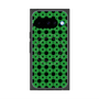プレミアムスクエアケース with Pixelsnap［ Shower Dot - Green ］