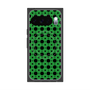 プレミアムスクエアケース with Pixelsnap［ Shower Dot - Green ］