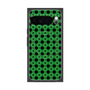 プレミアムスクエアケース with Pixelsnap［ Shower Dot - Green ］