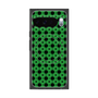 プレミアムスクエアケース with Pixelsnap［ Shower Dot - Green ］