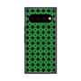 プレミアムスクエアケース with Pixelsnap［ Shower Dot - Green ］