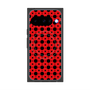 プレミアムスクエアケース with Pixelsnap［ Shower Dot - Red ］