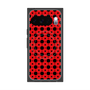 プレミアムスクエアケース with Pixelsnap［ Shower Dot - Red ］