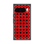 プレミアムスクエアケース with Pixelsnap［ Shower Dot - Red ］