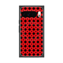 プレミアムスクエアケース with Pixelsnap［ Shower Dot - Red ］