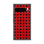 プレミアムスクエアケース with Pixelsnap［ Shower Dot - Red ］
