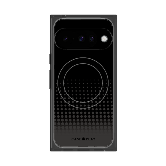 プレミアムスクエアケース with Pixelsnap［ Dot Gradation - Black ］