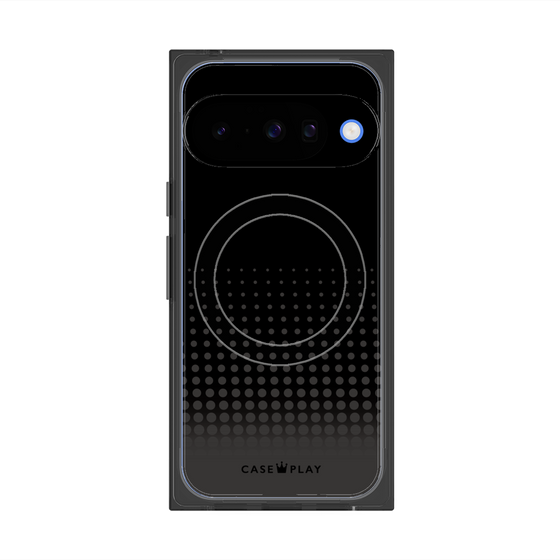 プレミアムスクエアケース with Pixelsnap［ Dot Gradation - Black ］