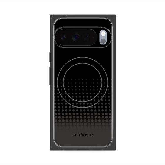 プレミアムスクエアケース with Pixelsnap［ Dot Gradation - Black ］