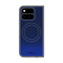 プレミアムスクエアケース with Pixelsnap［ Dot Gradation - Blue ］