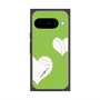 プレミアムスクエアケース with Pixelsnap［ Two Hearts - Green ］