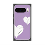 プレミアムスクエアケース with Pixelsnap［ Two Hearts - Purple ］