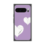 プレミアムスクエアケース with Pixelsnap［ Two Hearts - Purple ］
