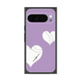 プレミアムスクエアケース with Pixelsnap［ Two Hearts - Purple ］