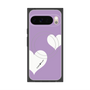 プレミアムスクエアケース with Pixelsnap［ Two Hearts - Purple ］