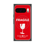 プレミアムスクエアケース with Pixelsnap［ FRAGILE - Red ］