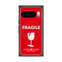 プレミアムスクエアケース with Pixelsnap［ FRAGILE - Red ］