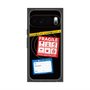 プレミアムスクエアケース with Pixelsnap［ FRAGILE Stickers - Black ］