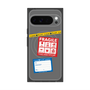 プレミアムスクエアケース with Pixelsnap［ FRAGILE Stickers - Gray ］