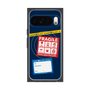 プレミアムスクエアケース with Pixelsnap［ FRAGILE Stickers - Navy ］