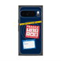プレミアムスクエアケース with Pixelsnap［ FRAGILE Stickers - Navy ］