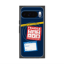 プレミアムスクエアケース with Pixelsnap［ FRAGILE Stickers - Navy ］