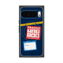 プレミアムスクエアケース with Pixelsnap［ FRAGILE Stickers - Navy ］