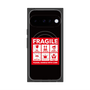 プレミアムスクエアケース with Pixelsnap［ FRAGILE Sticker - Black ］