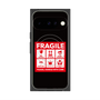 プレミアムスクエアケース with Pixelsnap［ FRAGILE Sticker - Black ］
