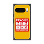 プレミアムスクエアケース with Pixelsnap［ FRAGILE Sticker - Yellow ］