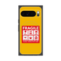 プレミアムスクエアケース with Pixelsnap［ FRAGILE Sticker - Yellow ］